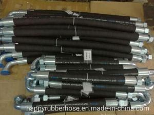 SAE100 R4 Steel Wire Helix Hydraulic Suction Rubber Oil Industrial Hose