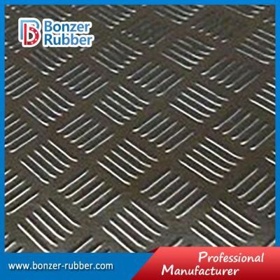 Anti-Slip Five Bar Checker Rubber Sheet Roll Rubber Product SBR Rubber Flooring Mats