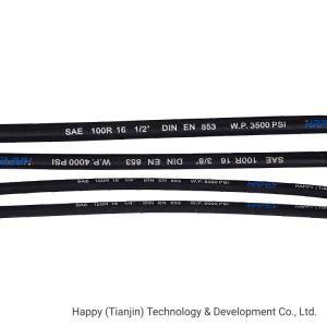 Very Flexible Soft Hydraulic Rubber Oil Hose Tube R16