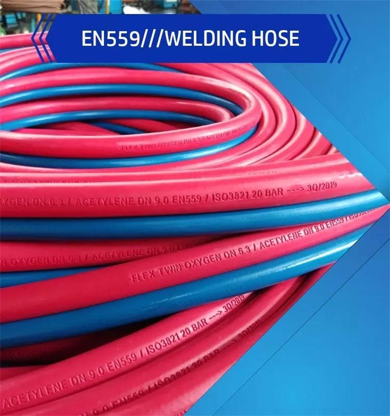 En 559 Standard Red+Green Twin Welding Hose Working Pressure 300 Psi
