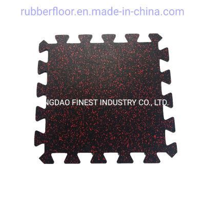 Gym Commercial Crossfit Interlocking Puzzle Rubber Floor Mat