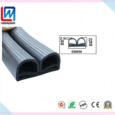 E-Shape Solid Rubber Silicone Profile/Extrusion Seals for Equipment Machinery