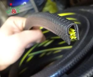 Rubber and Steel Edge Trim for Auto, Door, Sharpe Metal