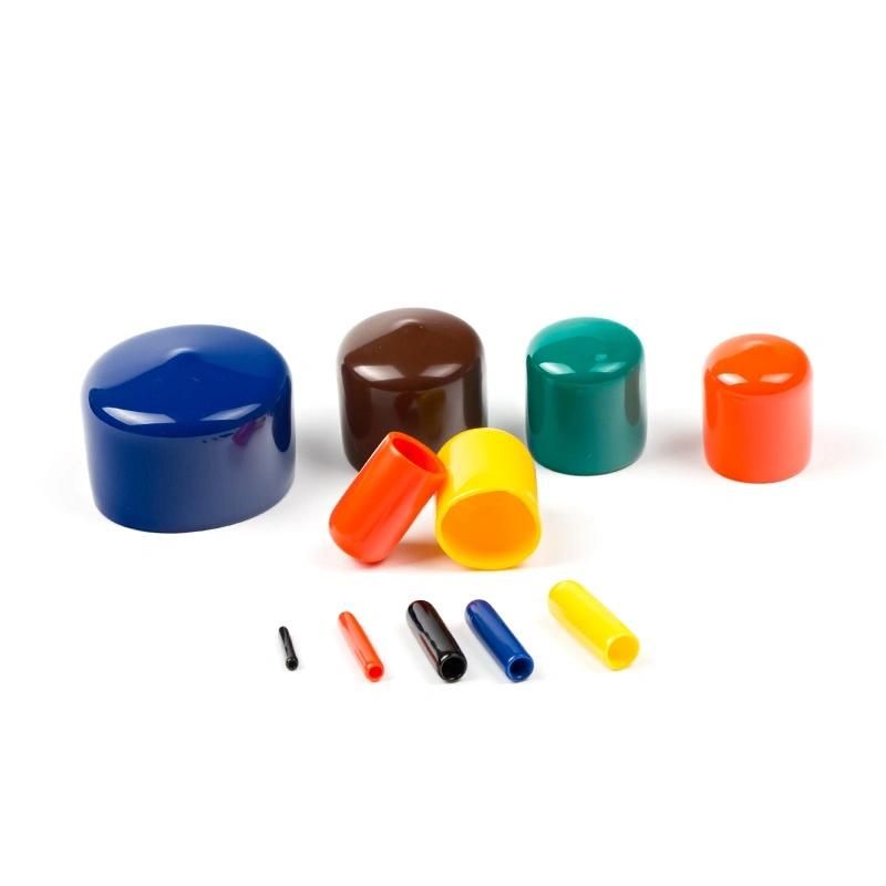 Factory Price High Quality Custom Plastic Vinyl Rubber End Caps, Logo Printed Flexible PVC End Caps
