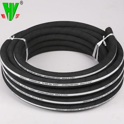 Hengyu Top 10 Hydraulic Hose Brands China Supply Spiral Hydraulic Rubber Hoses DIN En856 4sh
