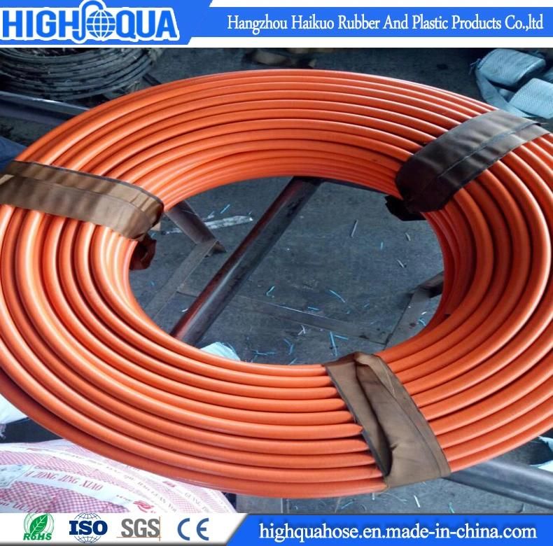 Yellow Pressure Washer Hose Steel Wire Braided High Pressure Rubber Hose