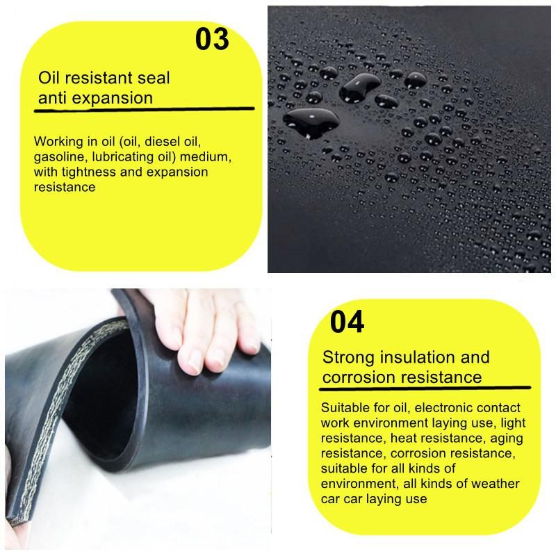 Fabric Insertion Industry EPDM Rubber Sheet Industrial Rubber Mat
