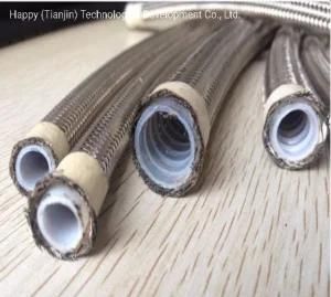High Pressure Stainless Steel Wire Braid Corrugated PTFE Hose