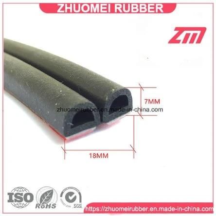 EPDM Sponge Rubber Extrusion D Profile