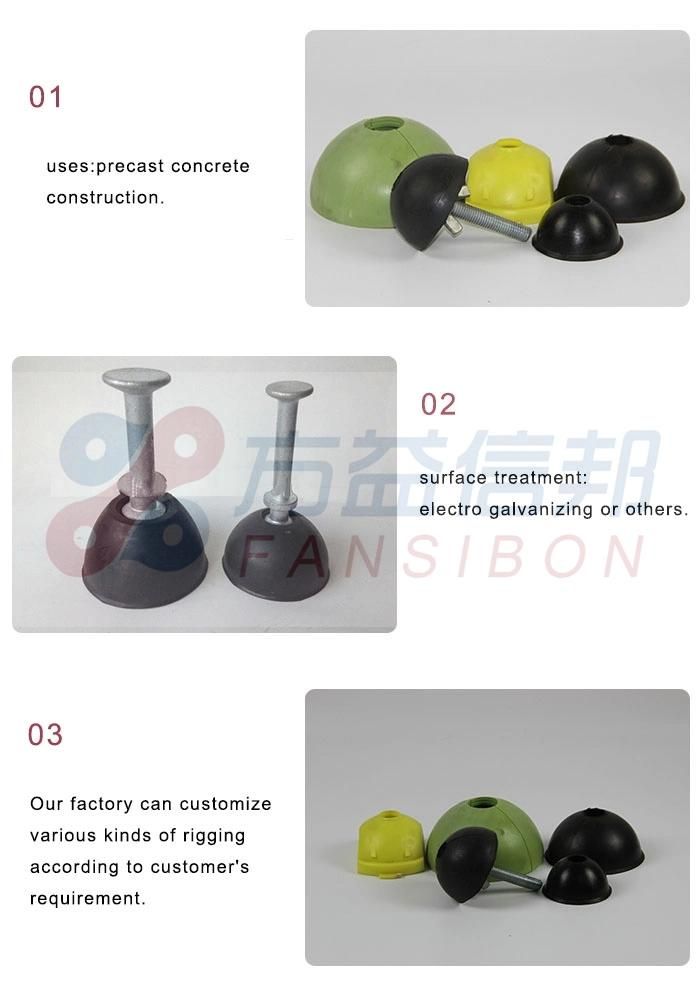Precast Concrete Fittings Rubber Groove Front Rubber Recesses