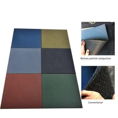Factory Custom 40mm Thick Gym Crossfit Rubber Tiles