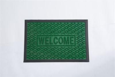 Wear Resistant Scraping PP Straw Carpet Rubber Door Mat