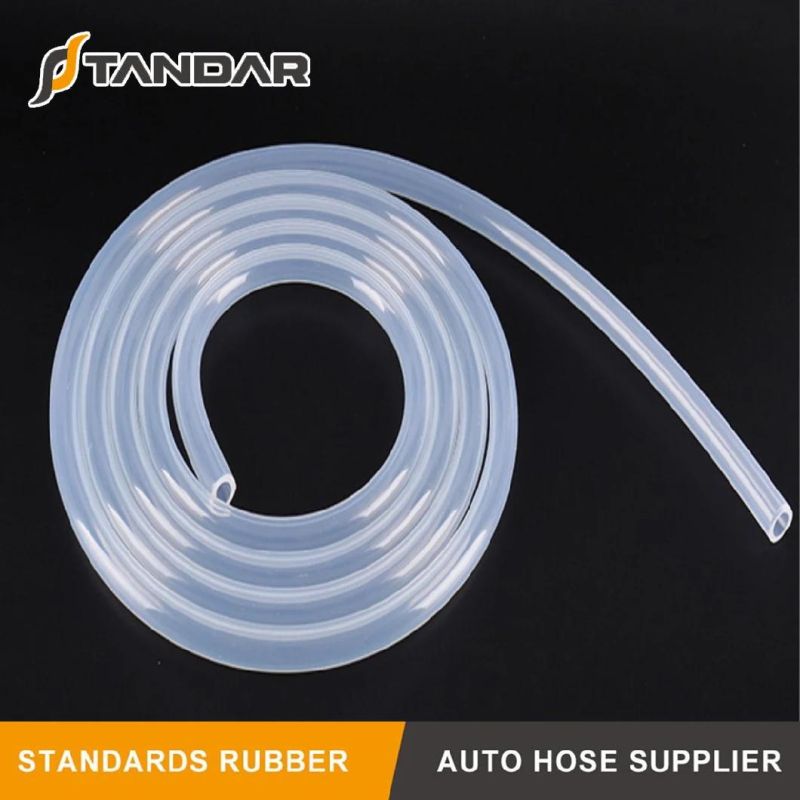 FDA Food Grade High Temp Soft Thin Wall Platinum Cured Clear Silicone Rubber Tubing