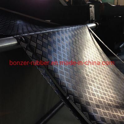 Non-Slip Anti-Slip 5 Bars Checker Industrial Rubber Floor Matting Rubber Sheet