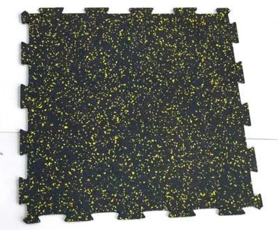 EPDM 20% Color Granular Rubber Floor Tile Mat for Gym