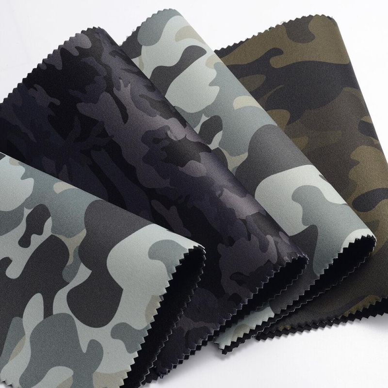 Small MOQ 3mm Digital Sublimation Camouflage Printing Fabric Material Neoprene