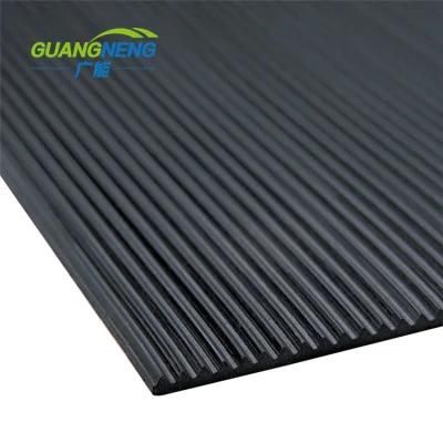 Anti-Abrasive Cloth Insertion Fine Rib Rubber Floor Mat