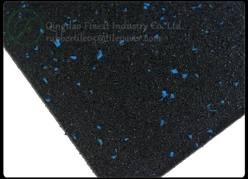 Factory Gym Rubber Flooring Fitness Mats Rubber Sheet SGS Fire Rating Certificates ISO9001