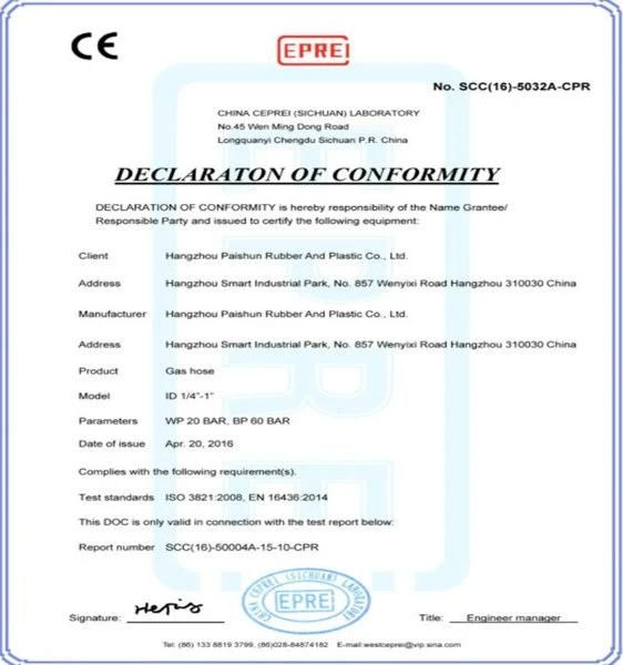 300psi EPDM 1/4′′ + 1/4′′ Twin Hose Welding