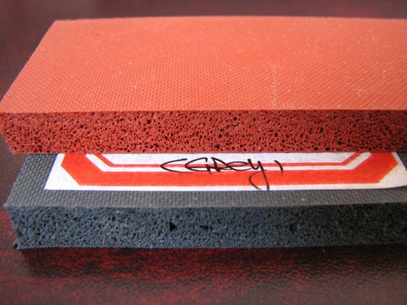 1.5-50mm X 0.1-1.5m X 1-20m Silicone Sponge Sheet, Silicone Foam Sheet with Close Cell Silicone Sponge, 10-40sh a, 0.5-1.0g/cm3, Backing Adhesive 3m (3A1002)