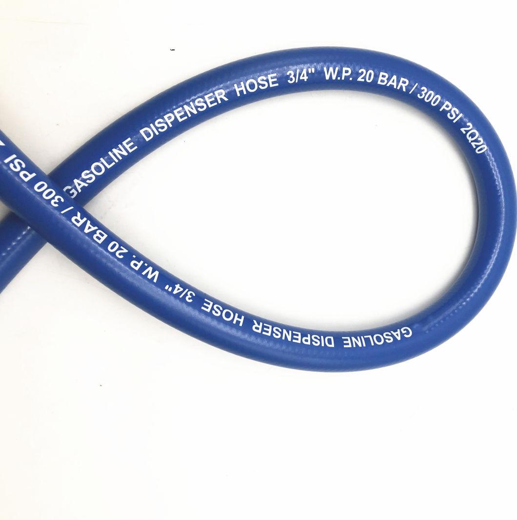 Ozone / Aging Resistant Hardwall Rubber Petrol Hose for Petrol Stations