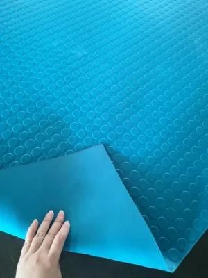 Black DOT Round Coin Pattern Nr/SBR Material Rubber Sheet