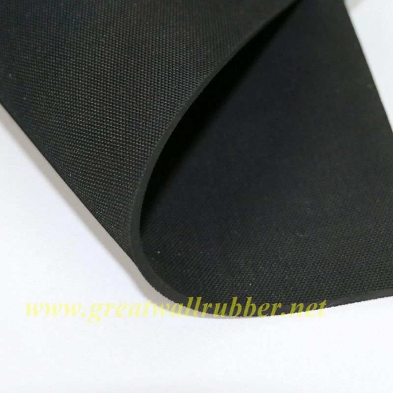 Neoprene NBR Nitrile EPDM SBR Industrial Rubber Sheet with Rough Surface
