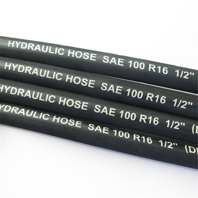 Hydraulic Rubber Hoses Braided Rubber Flexible Fireproof Hydraulic Hose