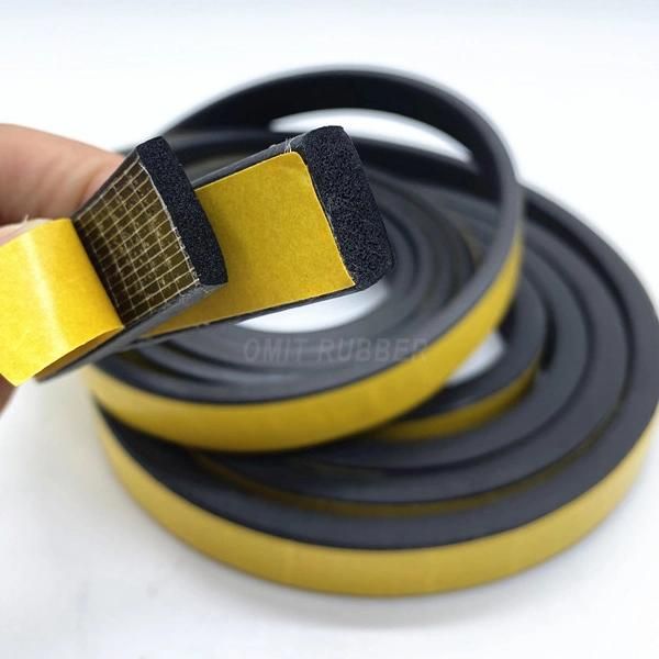 3m Self Adhesive Foam Weather Seal EPDM Sponge Rubber Seal Strip Back with Acrylic Tape Weather Stripping