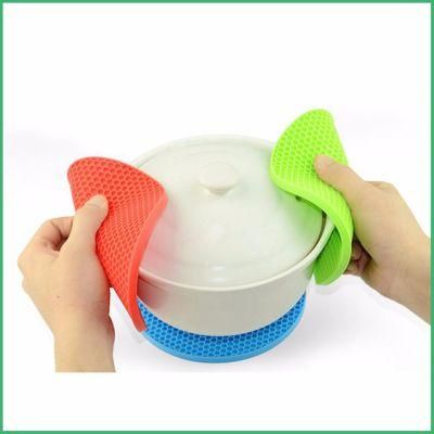 Silicone Rubber Oven Table Heat Insulated Mat for Kitchenware