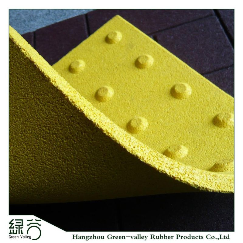 Blind Floor Rubber Flooring Mats Rubber Tiles for Fitness Crossfit