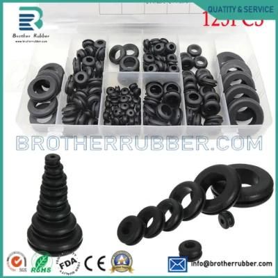 Custom Silicone Rubber Grommet/ Cable Wire Protective Ring