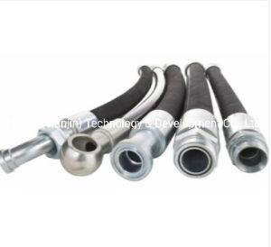 R2at Steel Wire Braided High Pressure Hydraulic Hose with Fitting