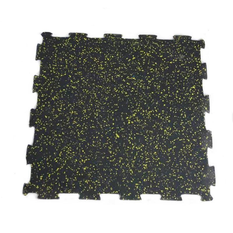 10%-50% EPDM Color Granular Interlock Rubber Tile Flooring
