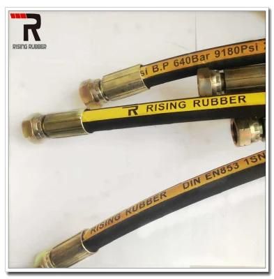 Steel Wire Braided Hydraulic Rubber Pipe Rubber Industry