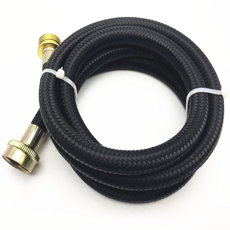 3/8" Inch Washing Machine Hose Assembly with Fiber Braided