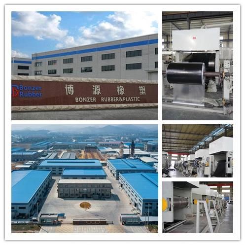 Fine Ribbed Corrugated Rubber Sheet Rubber Floor Mat for Power Stations