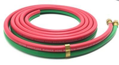 Grade R 6mm+6mm Rubber Twin Gas Hose