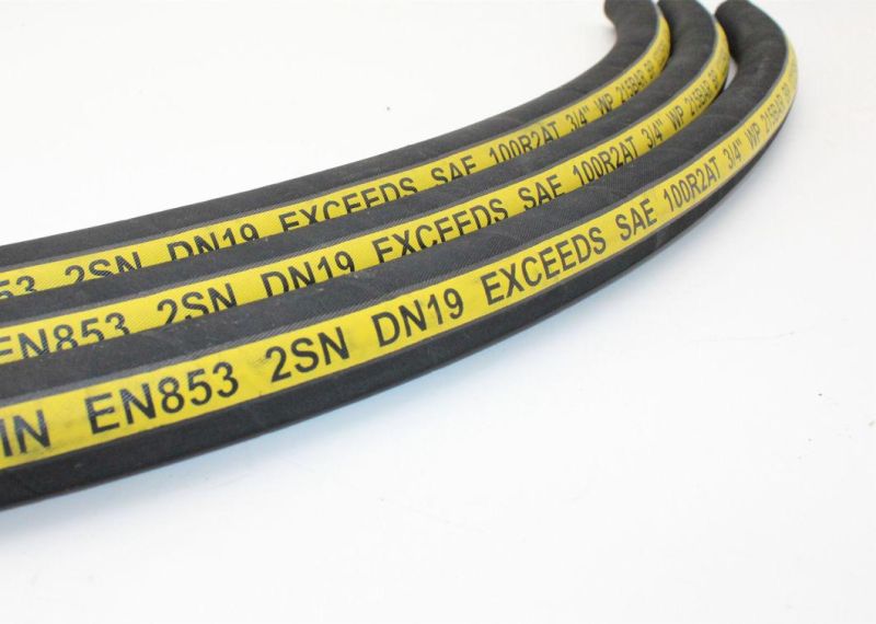 I. D. 3/4" En 853 2sn High Pressure Hydraulic Rubber Hose