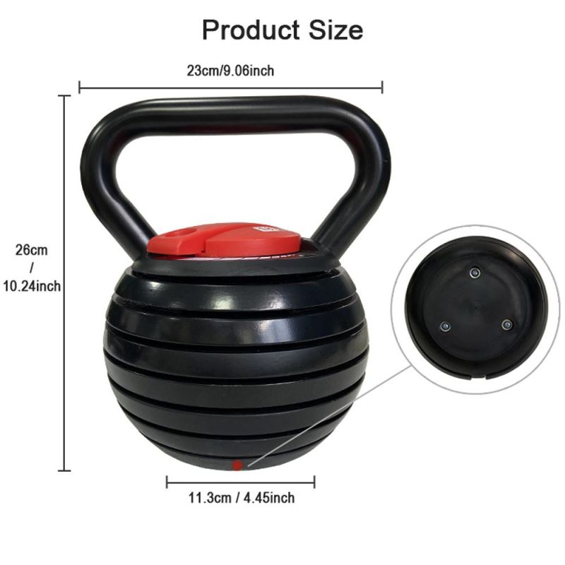 New Professional Gym Fitness Equipment Adjustable Kettlebell