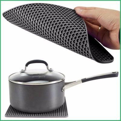 Silicone Rubber Oven Table Placed Heat Insulated Mat for Kitchenware
