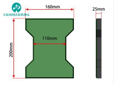 Suitable for Children&prime; S Playground Non-Slip, Square Fitness Area, I-Shaped Rubber Mat