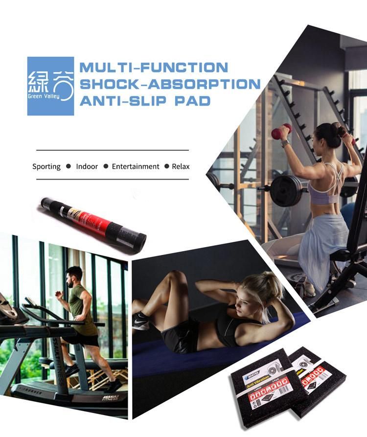 Shock Resistant Rubber Mats Used Under Treadmill