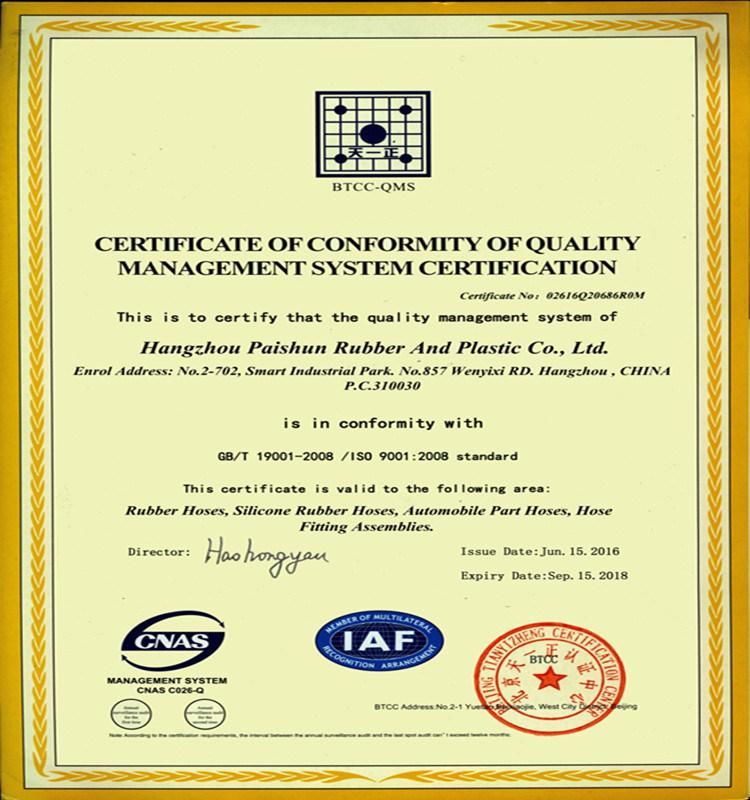 ISO3821 Proved 8 X 15mm Rubber Acetylene Hose