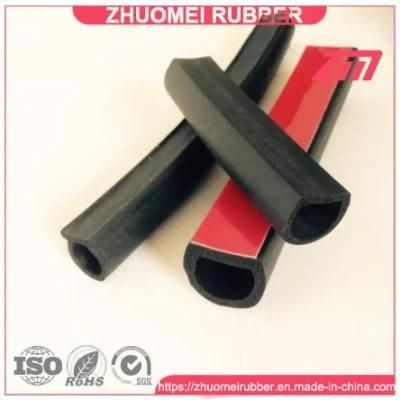 D Type Noise Insulation Car Door Seal Strip with 3m Tape