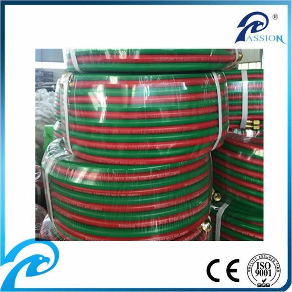 CE Proved 1/4′′ + 1/4′′ Braided Oxygen Acetylene Twin Hose