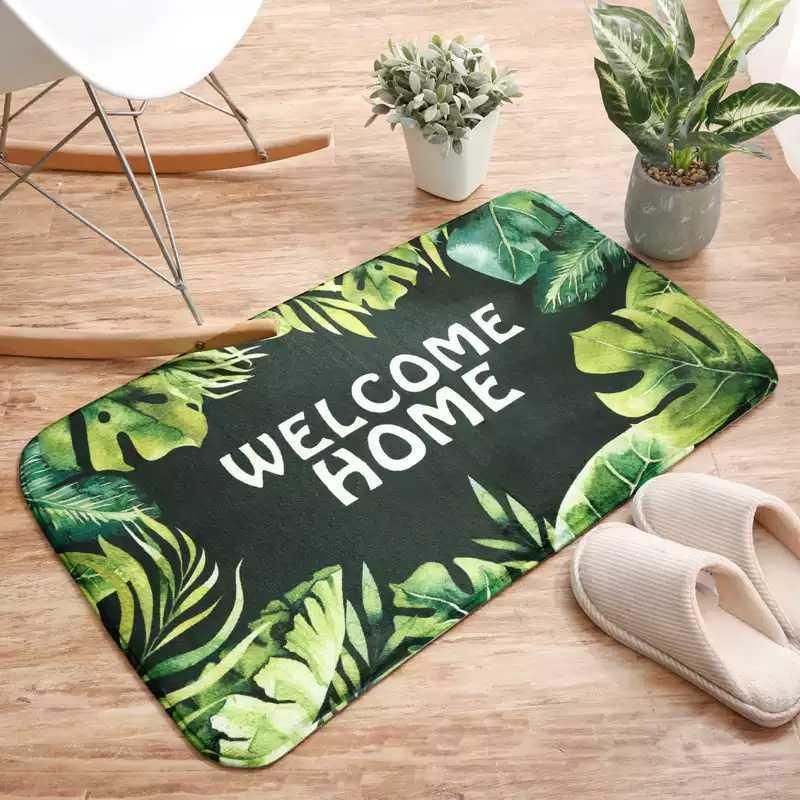 Elegent Promotinal Cost Price Washable Custom Free Printed Floor Mat, Kitchen Mat, Living Room Mat