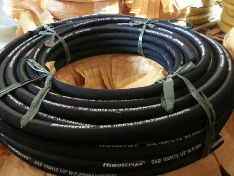 High Pressure Steel Wire Spiral Rubber Hydraulic Hose SAE 100r12
