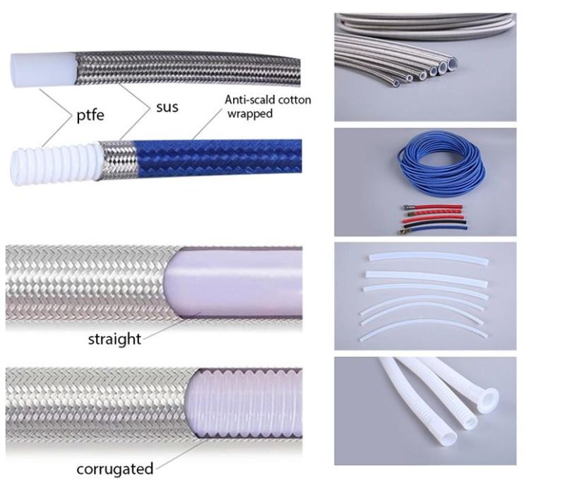 Stainless Steel Braided Hose Motorcycle Hose with Pefe
