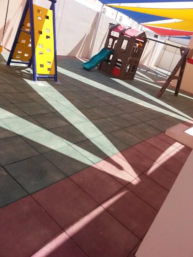 Outdoor Playground Safety Flooring Tiles